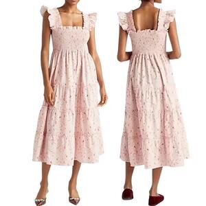 Hill House Home, Women's 'Ellie Nap Dress' Midi, Bridgerton Floral Pink, Large
